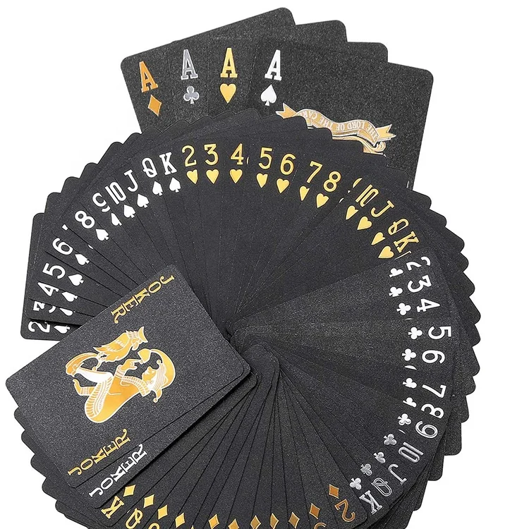 
Amazon hot sale Good flexibility Gift Poker Cards Plastic Waterproof Playing Deck of Cards 