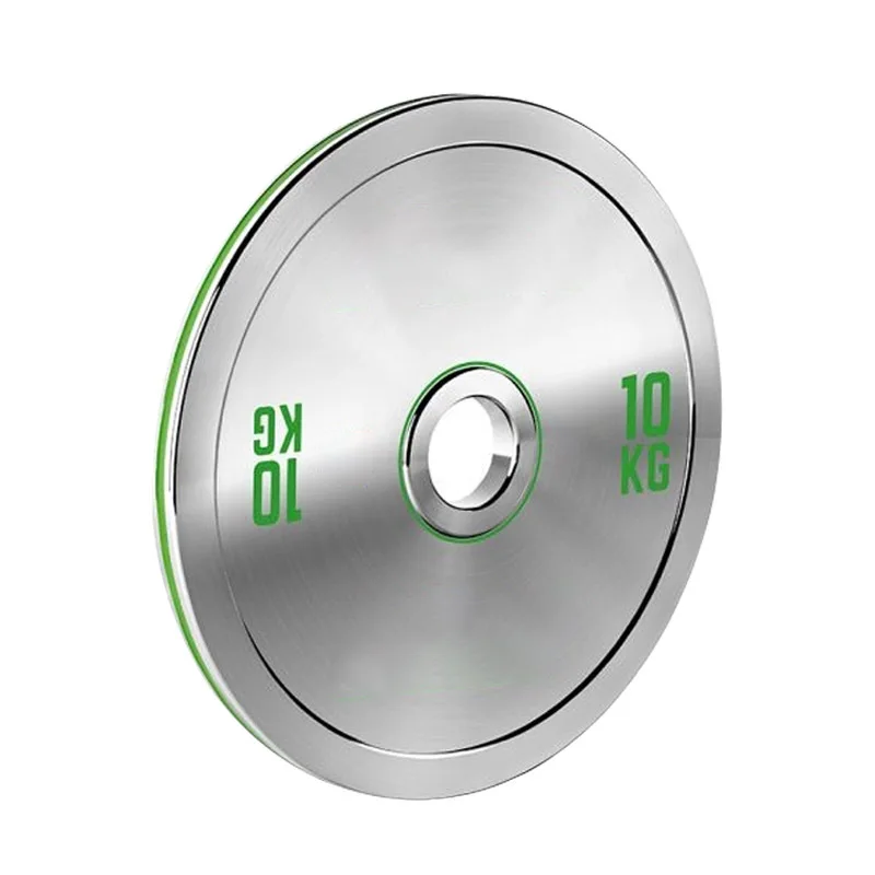 Powerlifting  Chrome Calibrated Stainless Steel  Weight Plates For Gym