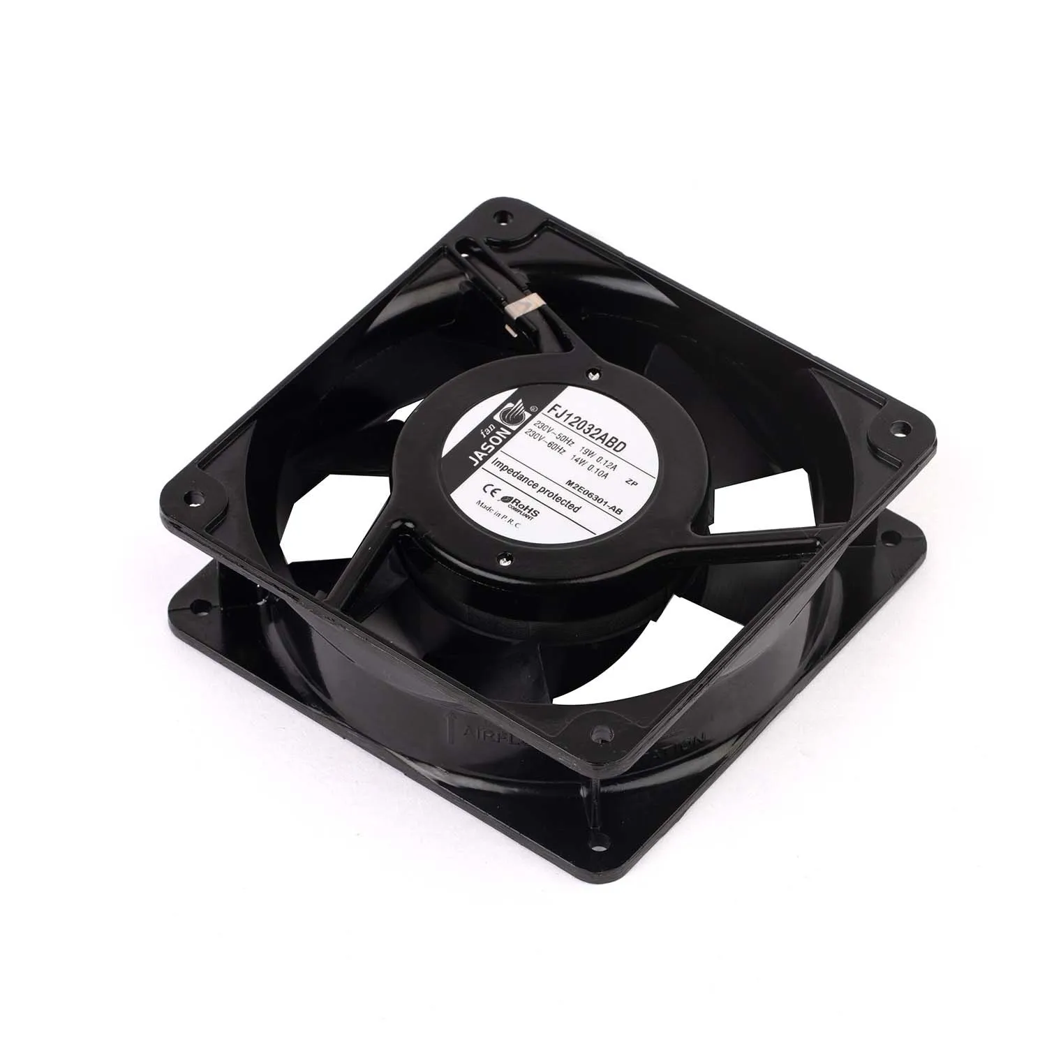 120*120* 38 mm 220V 230V ac square case fan 12038 axial fan ball bearing / sleeve bearing  AC cooling fan  FJ12032AB
