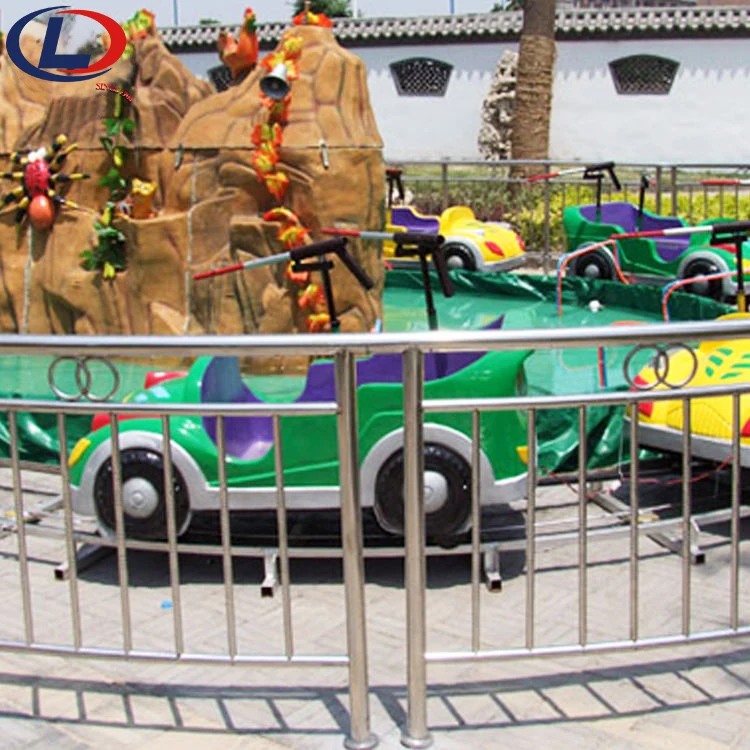Outdoor Amusement Rides Shooting Game Water Tank Track Train for Children