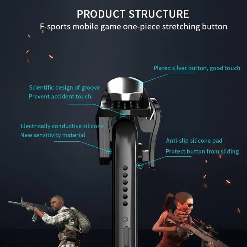 G5 Newest modelsensitive for  pubg button mobile gaming triggers