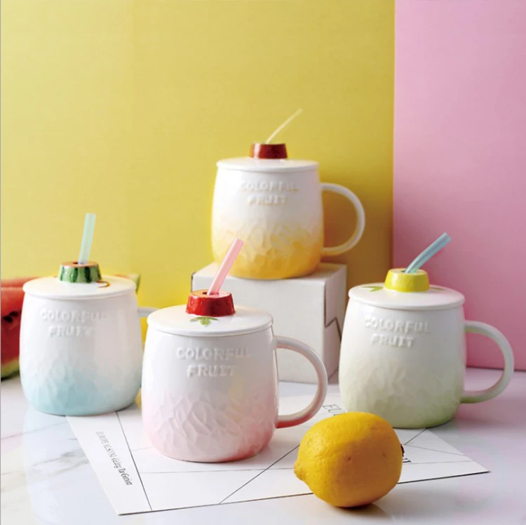  Нижнее белье с рисунками в форме фрукта potbelly керамическая кружка большой емкости lover кофейная крышкой соломы