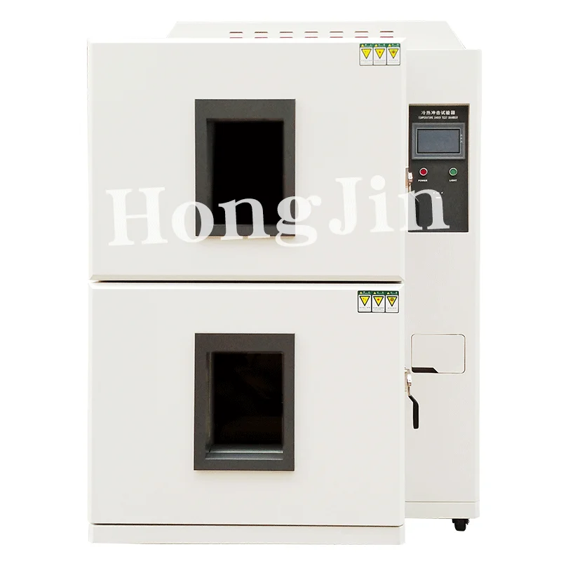 Hong jin Programmable 2 Zone Temperature Heat Cold Impact Testing Machine Battery Thermal Shock Test Chamber