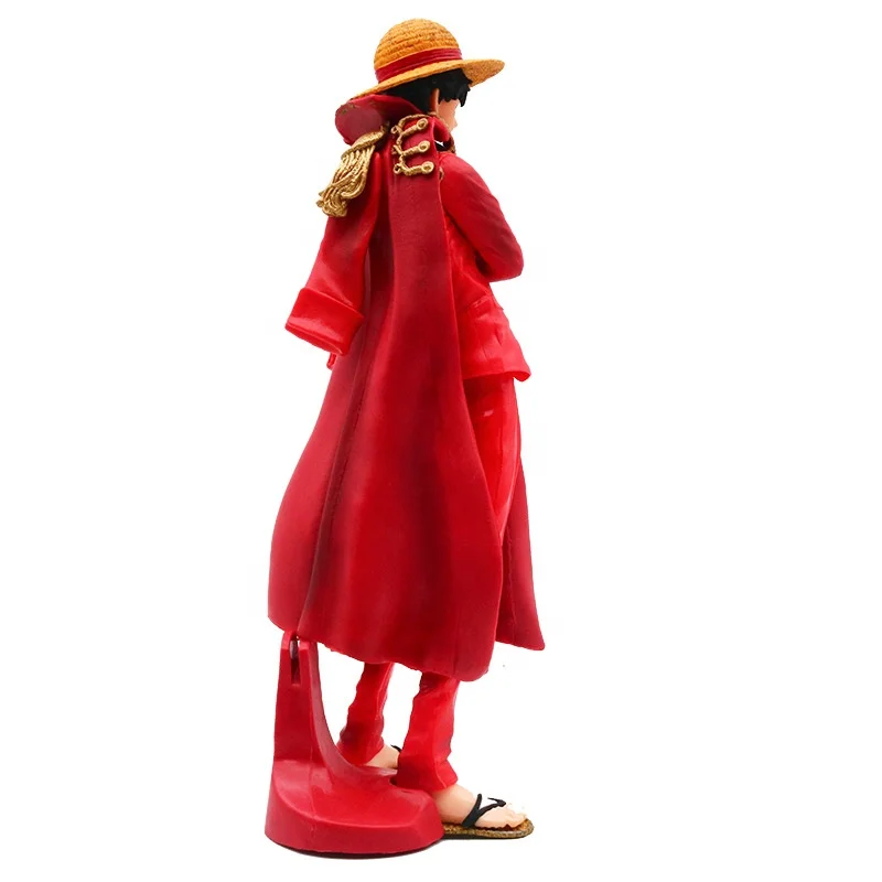 One Piece Art King 20th Anniversary Anime Pvc Figure Red Cloak King One Piece Monkey D Luffy Collectible Model 27cm