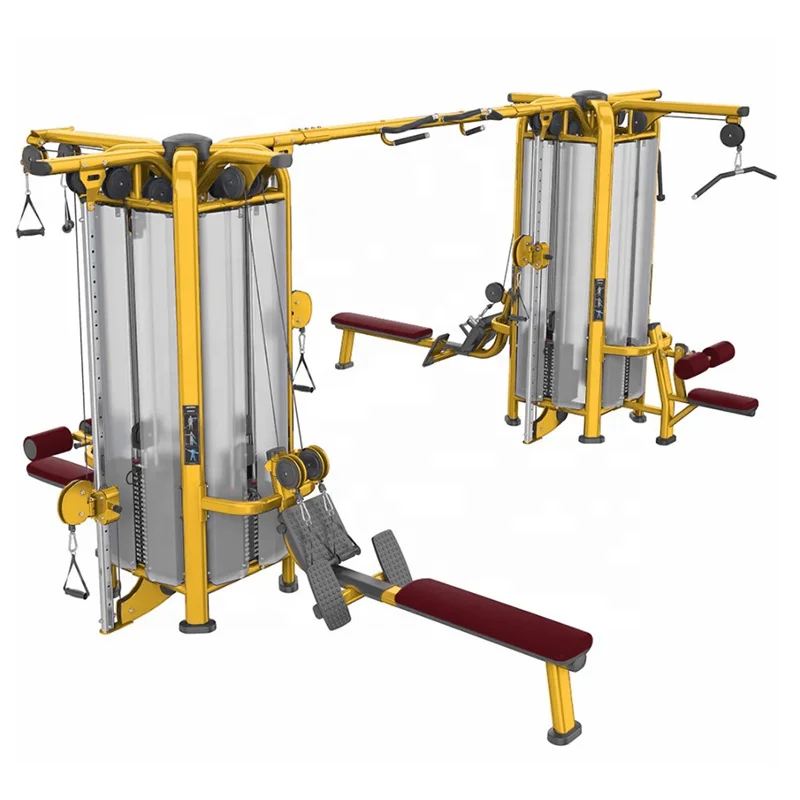 Коммерческий домашний многофункциональный тренажерный зал многофункциональная станция для спортзала Multi Jungle 8 станций спортивное оборудование помещений