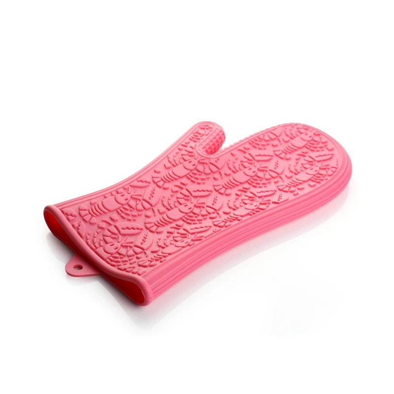 Family Essentials Non toxic and tasteless 100% food grade silicone oven mitts lobster