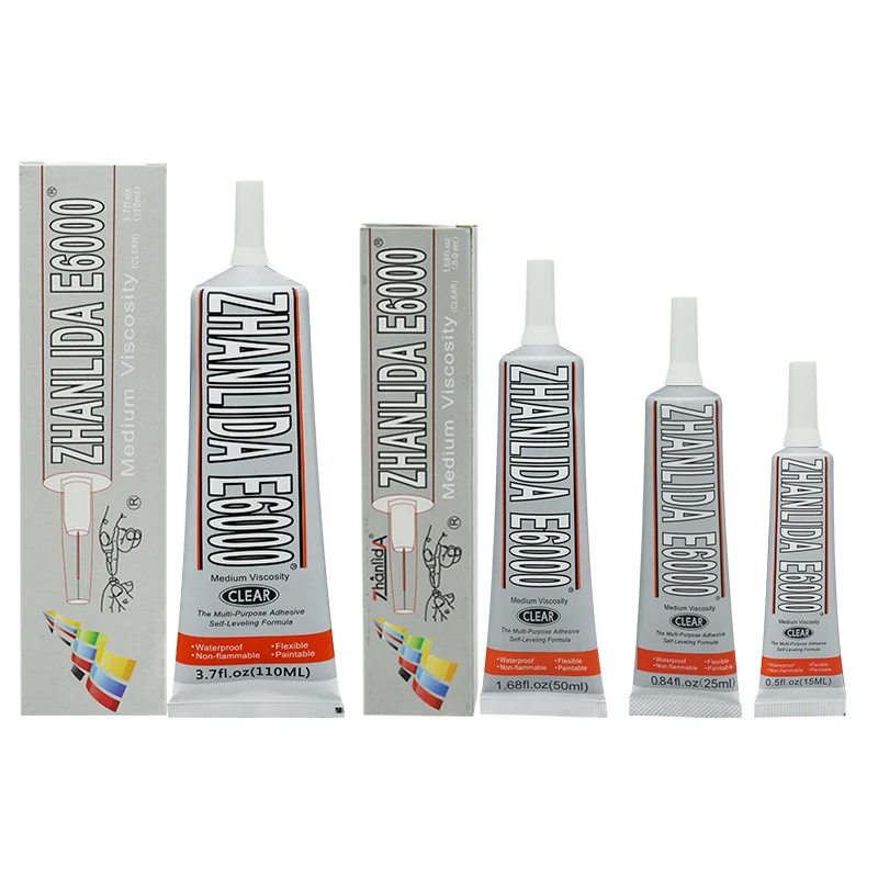 15ml e6000 clear glue multipurpose adhesive for DIY jewelry point drill acrylic glass high viscosity Adhesive