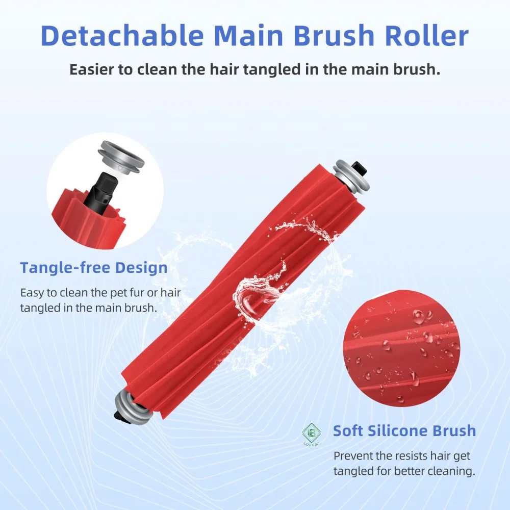 Main Roller Brush Side Brush Hepa Filter Mop Pad Dust Bag Replacement Fit For Xiaomi Roborock S7 T7S Robot Vacuum Cleaner Parts
