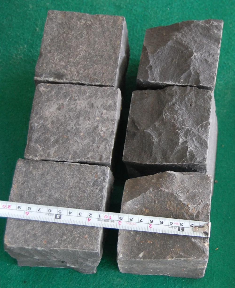 Exterior Patio Natural Basalto Negro M2 Precio 10x10 Adoquines De Piedra