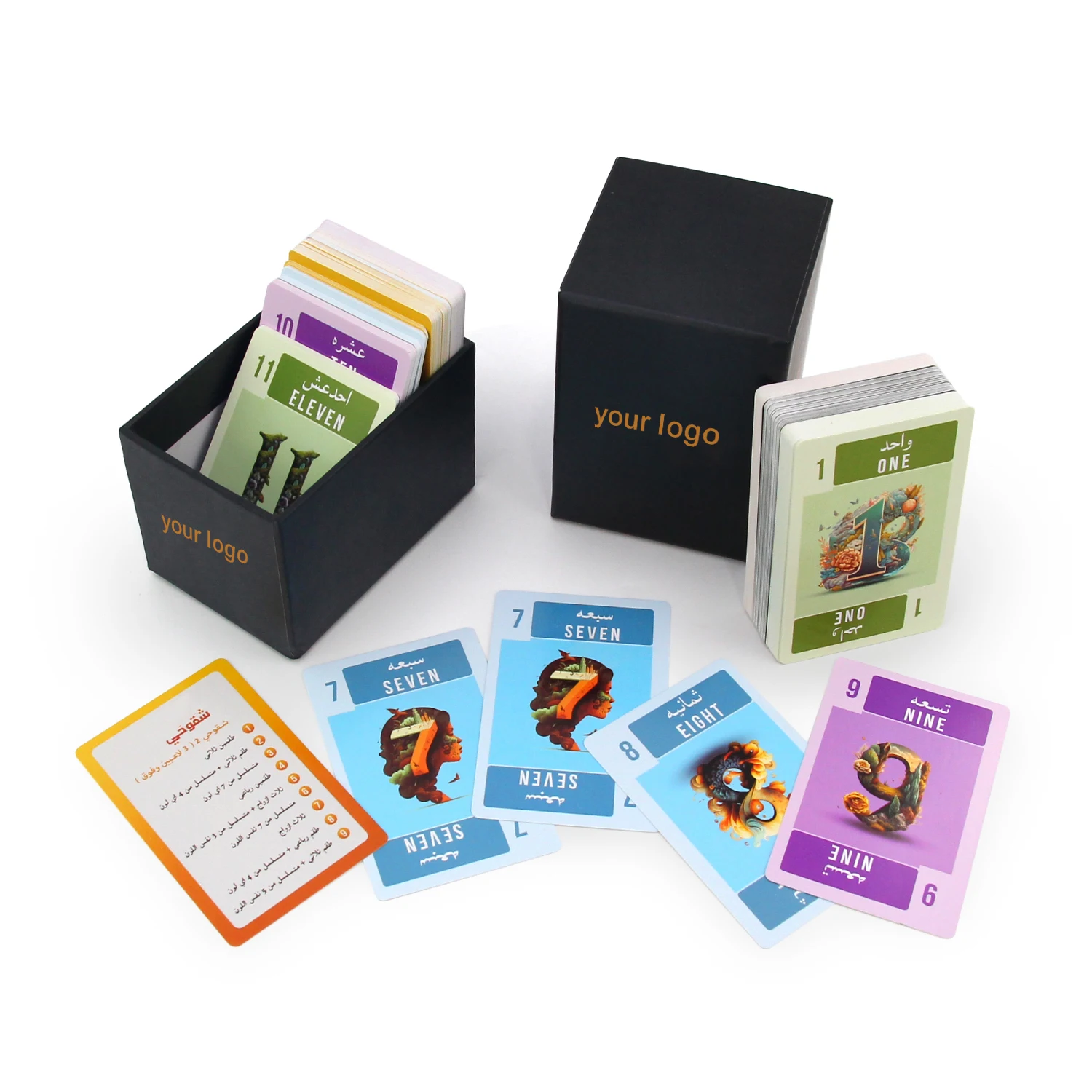 Best Quality Wholesale Personalized Leather Case Memory Business Drinking Trading Buy Adults Custom Game Cards Printing