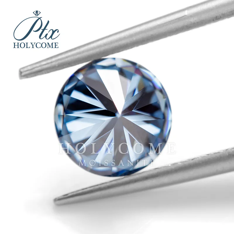 3mm ROYAL BLUE  VVS1 Top Quality ROUND Cut Loose Moissanite Gemstone Factory For Fine Jewelry rings earring necklace Wholesale