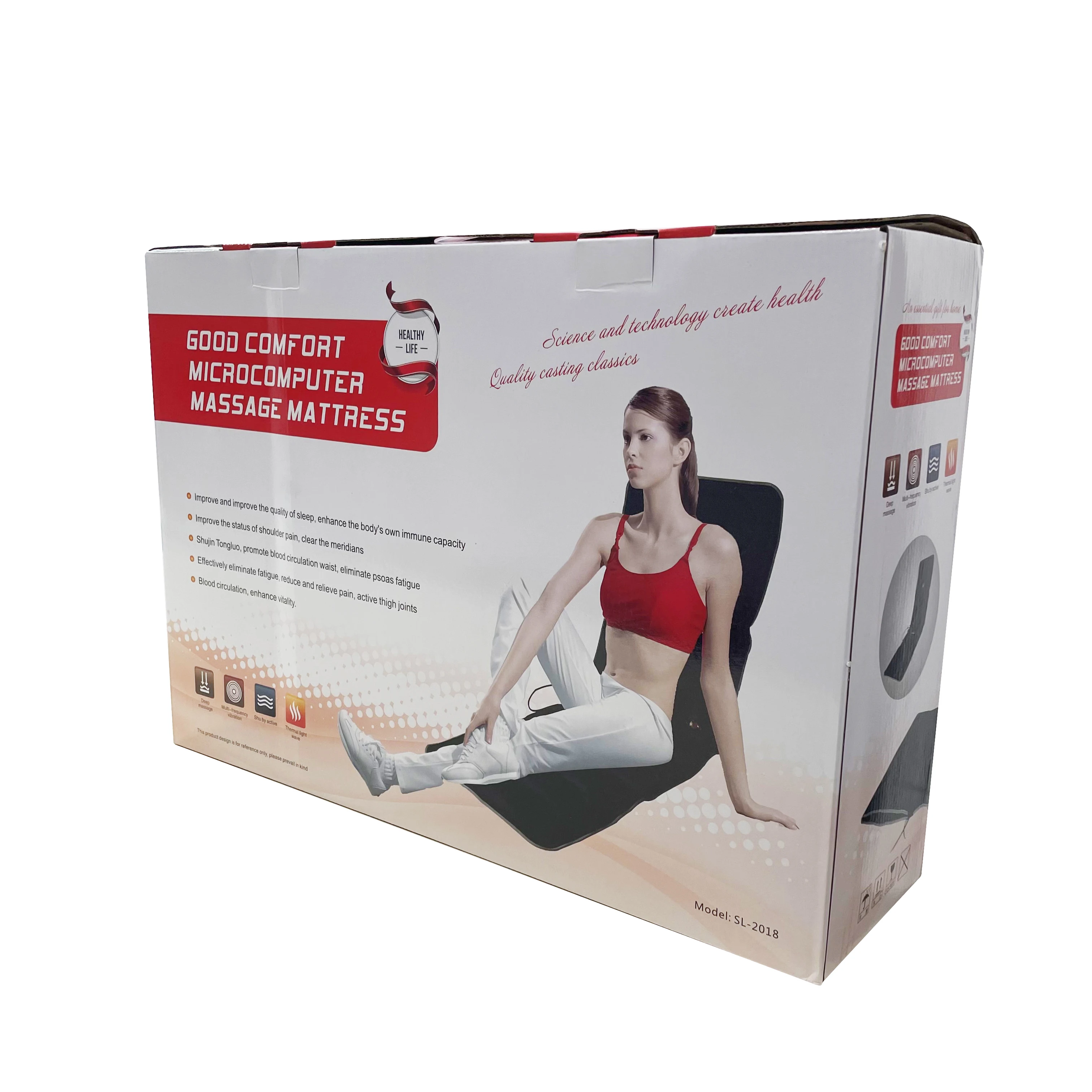 OEM ODM Massage Mat Mattress With Heating And Vibrating Full Body Shiatsu Electric Massage Mattress