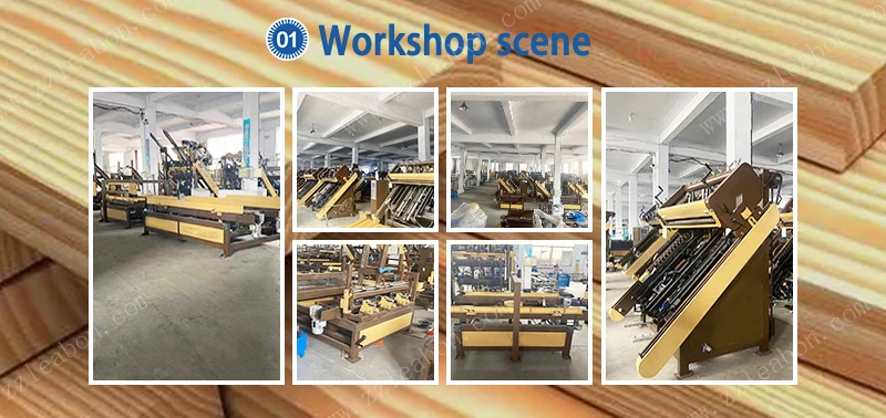 Compressed Wood Pallet Making Machine Sawdust Block Tray Nailer Making Machine European Pallet Production Line price for sale