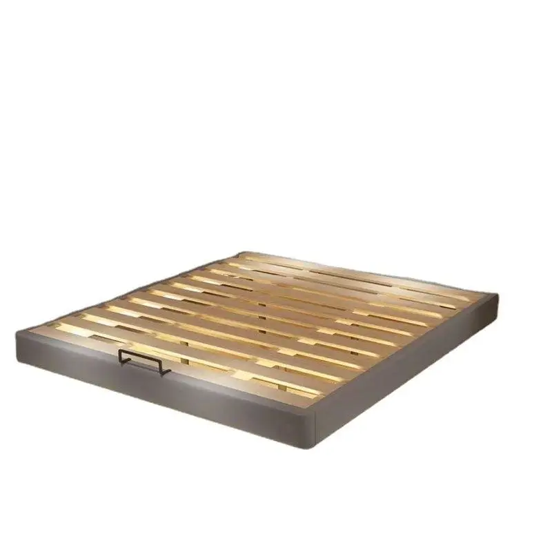 1.5m suspended bed without headboard modern simple tatami minimalist double solid wood bed suspended bed frame