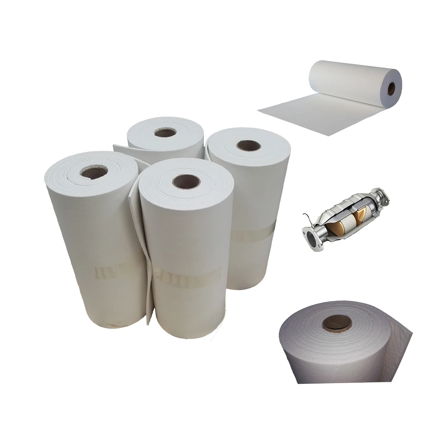 F2002 three-way catalytic converter Modified Refractory Ceramic Fiber mat catalytic converter support mat