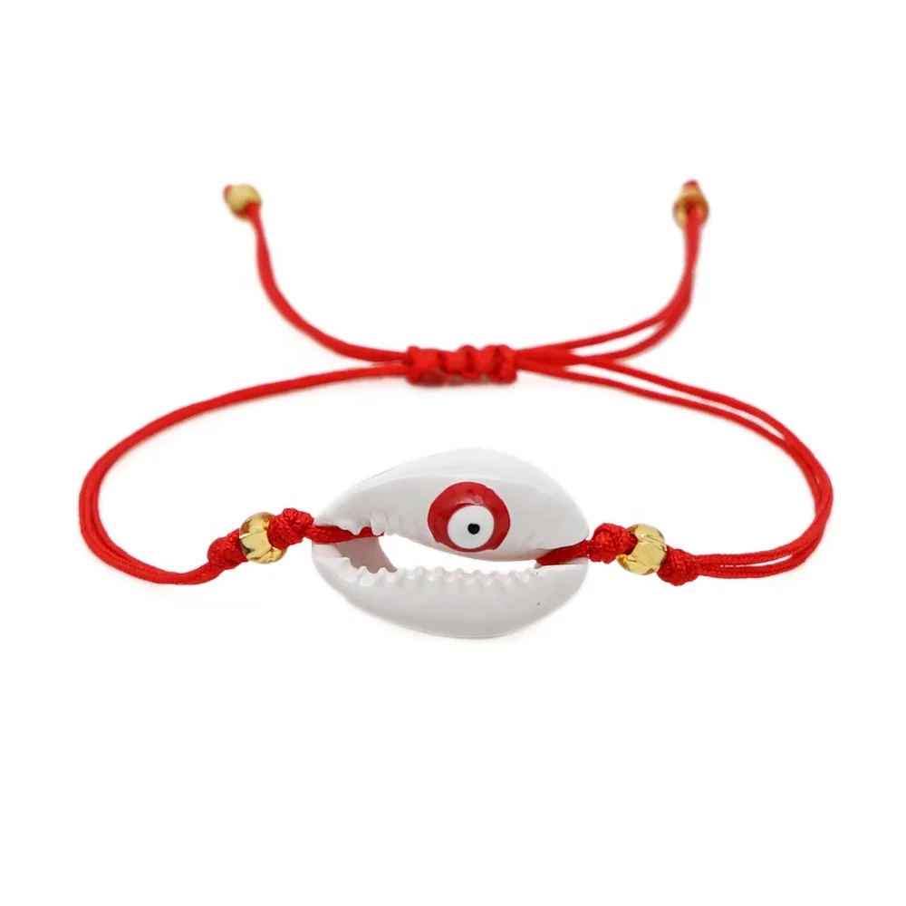 New Design Handmade Bisuteria Ethnic Evil Eyes Shell Bracelet Jewelry Wholesale
