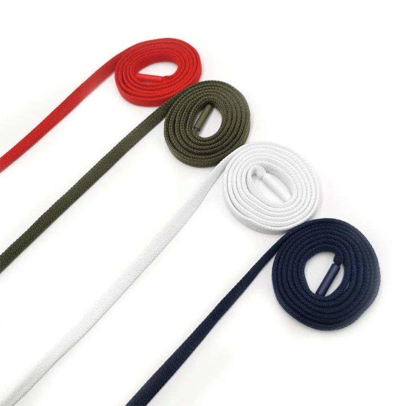 Wholesale various styles premium flat bulk rope shoelaces for sneakers shoe rope