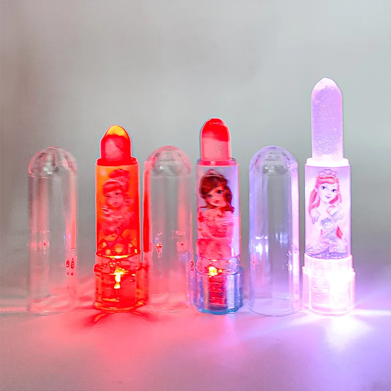 Fruity Light Mini Cute Crazy Glossy Lipstick Shape Hard Candy Toy Lollipop