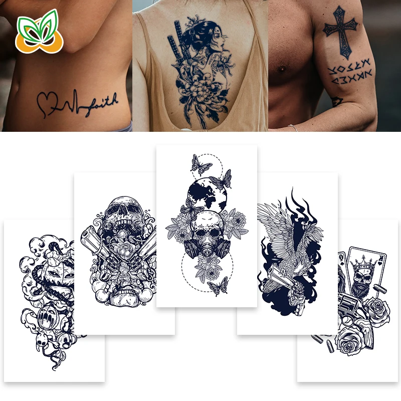 Top Sale Premium Semi-permanent Temporary Tattoo Stickers waterproof Tattoo  15 Days Long Lasting To Use Makeup Tattoo