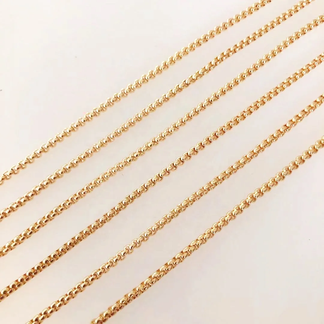 YJ-CP433 18k gold plated design chain for jewelry making wholesale fashion necklace chains