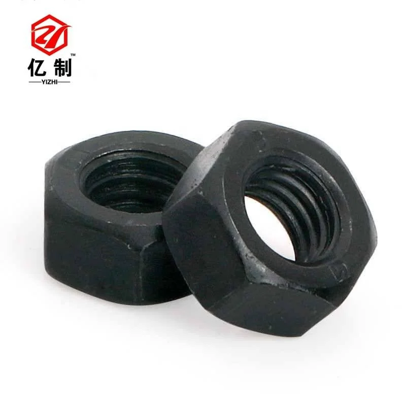 ANSI Hex nut grade 5 UNF UNC 1/4 5/16 3/8 7/16 1/2 35k carbon steel black oxide factory produce