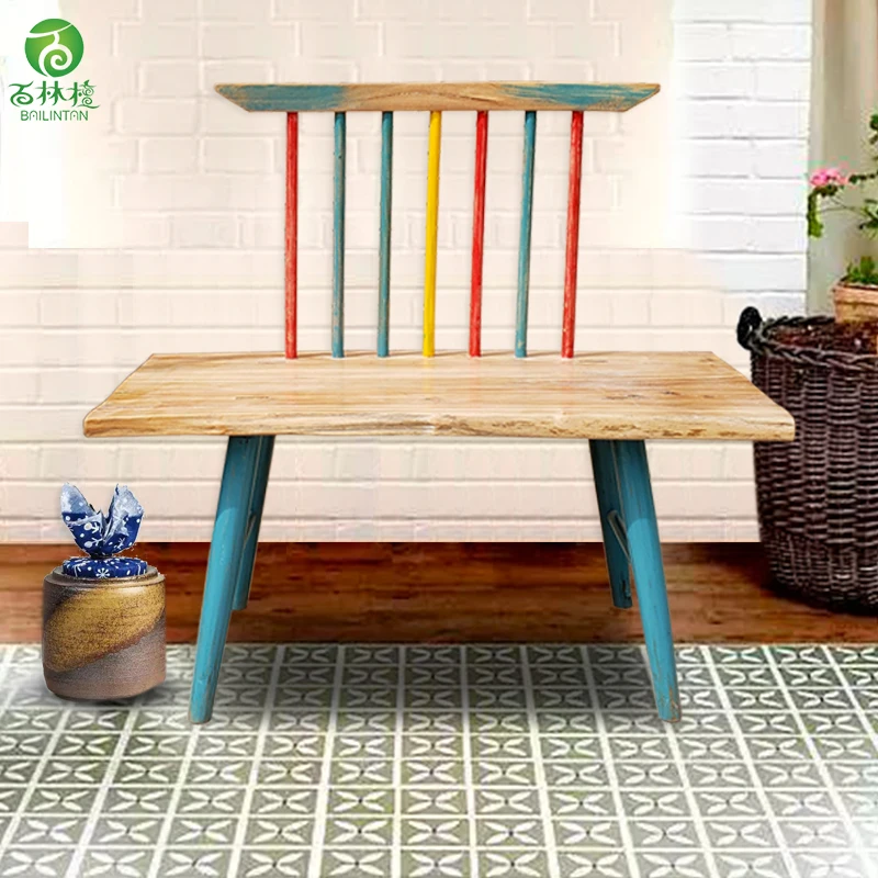 Hot Sale High Quality double seat outdoor wooden chair for sale