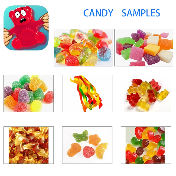 Hot Selling Automatic Gummy Eyeballs Candy Machine Jelly Bean Candy Depositing Line Supplier