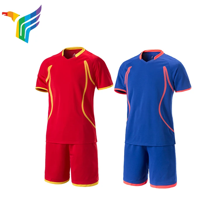 Yellow And Red Soccer Jersey Hot In Tunisia Vests For Jerseys Custom White Blue Sets Football Jersey Soccer