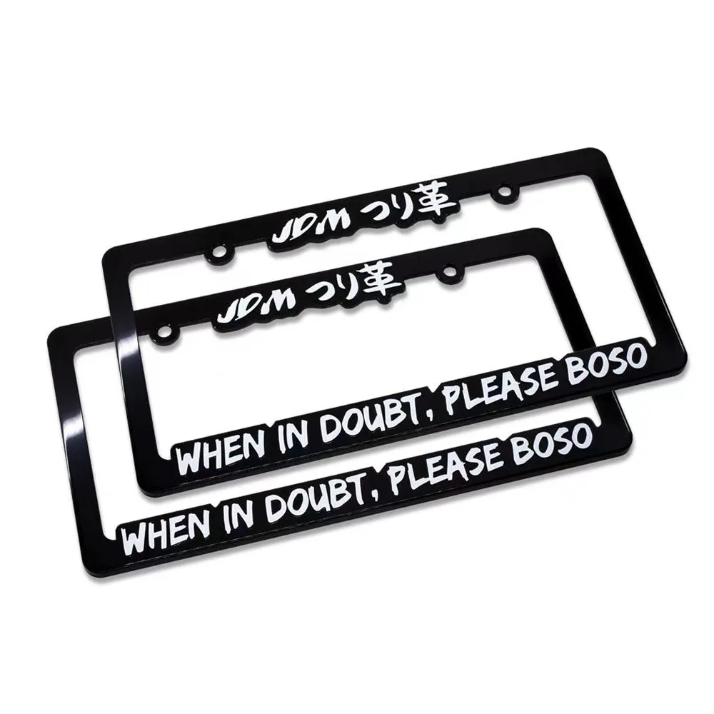 Custom Plastic License Plate Frame Car License Plate Frame Metal Plate Cover For Car Decorative