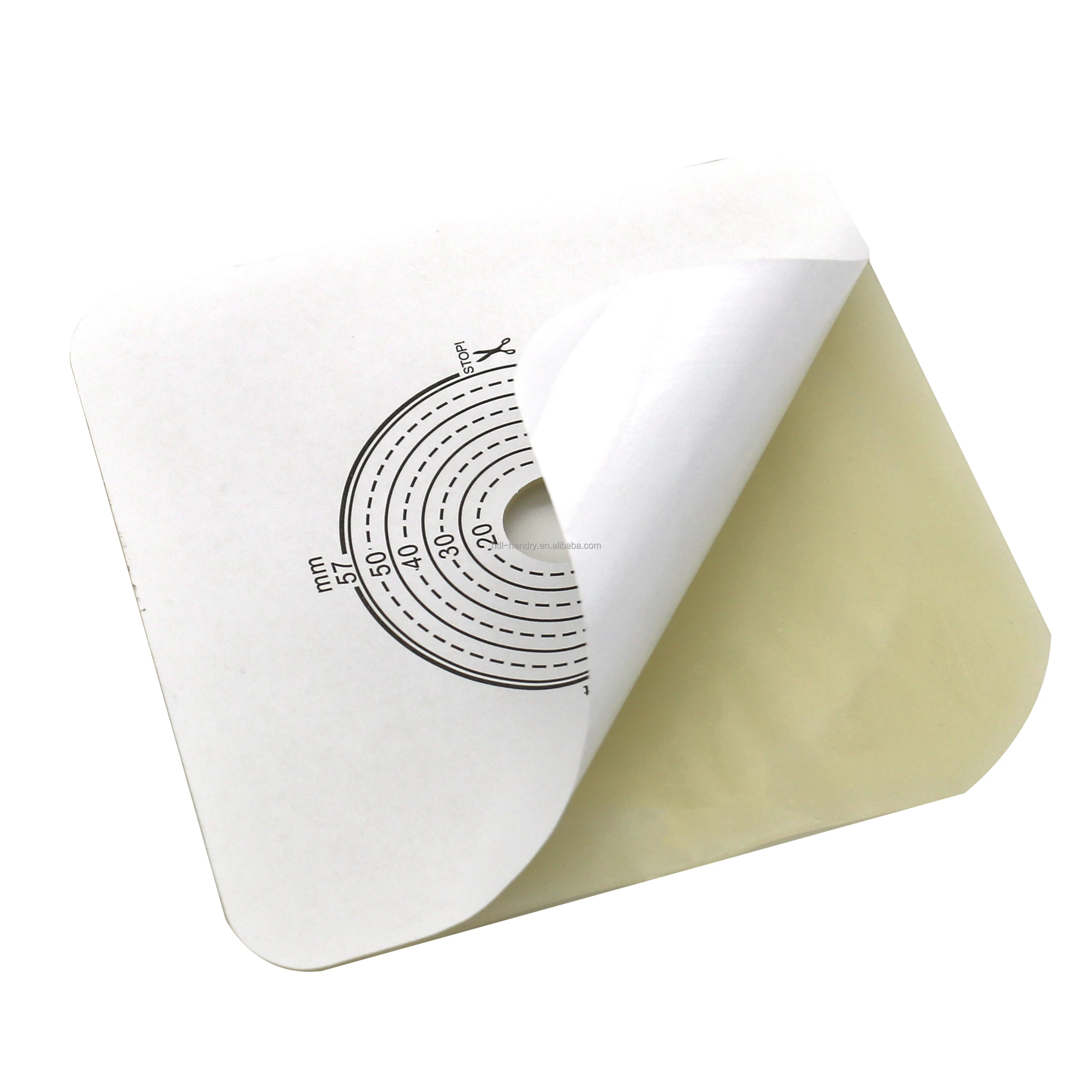 Chinese manufacturer Skin barrier used for two piece system drainage bag cutting fit