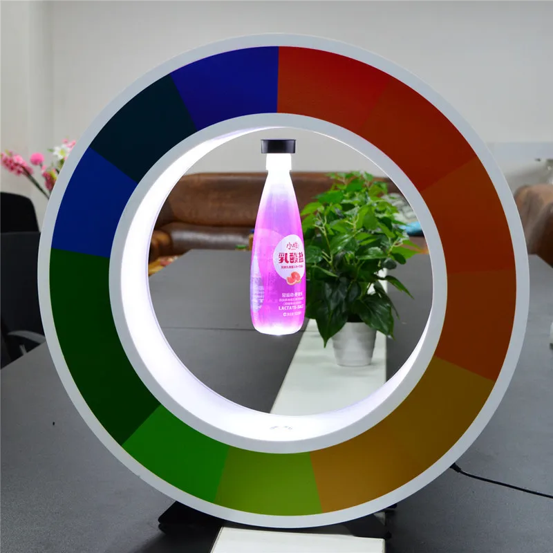 Maglve Floating Rotating Objects Device Levitating Drinks Bottle Display Stand Magnetic Levitation Display For Coke Cola Beer