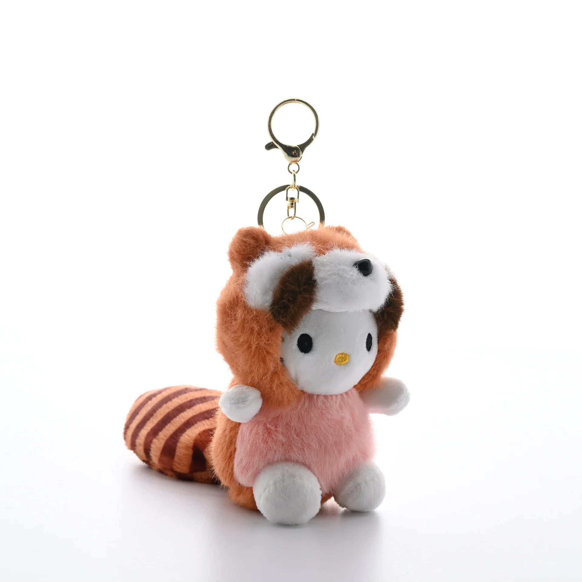 Wholesale Soft Cute Stuffed Animal Fireman Bear With Cap Plush Toys Teddy Bear Keychains