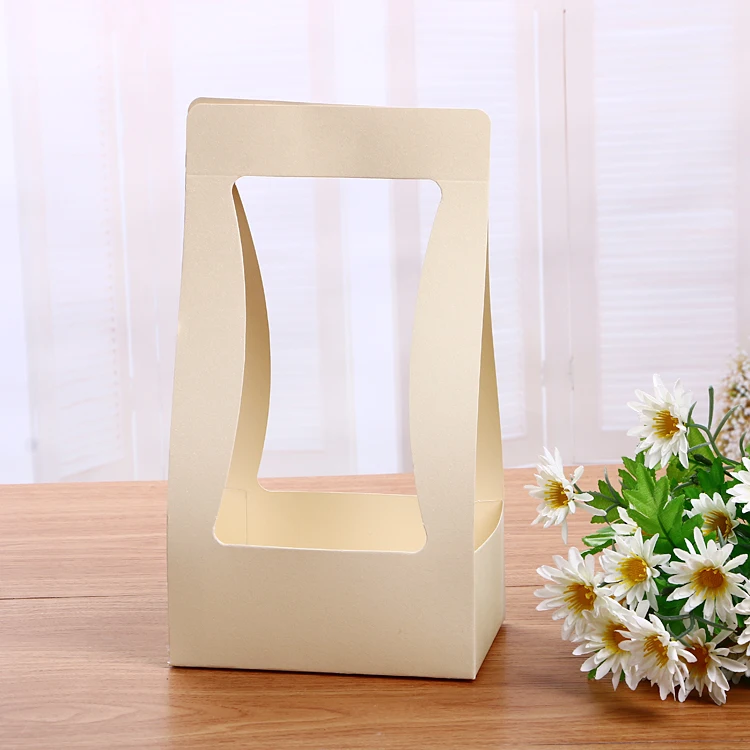 Factory direct paper flower box long stem flower box clear plastic flower box in low price