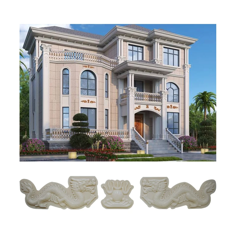 molds for concrete statues animal dragon garden ornaments cement casting  decorative finials wall relief plastic sculpture forms