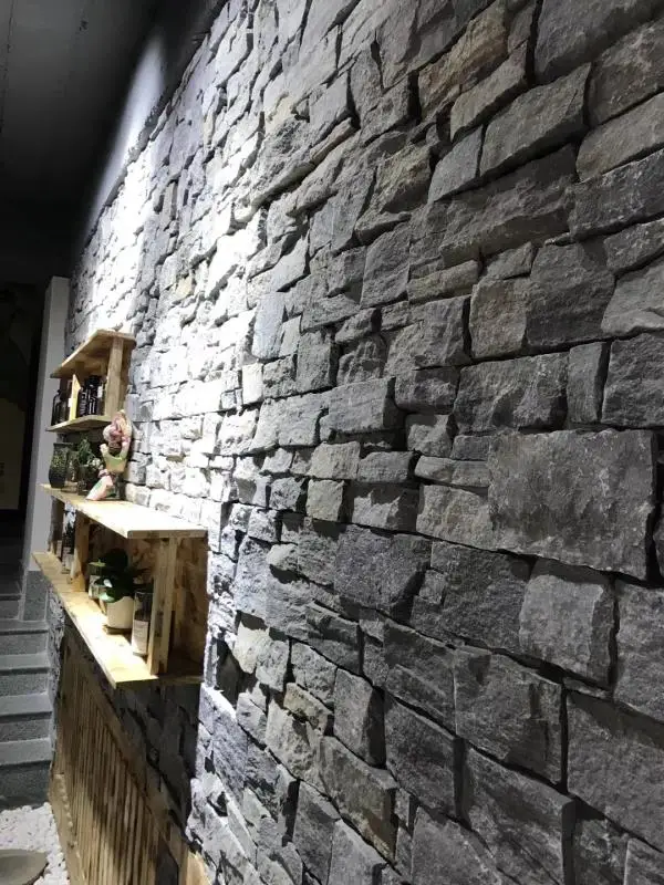 SHIHUI Blue Quartzite Loose Strip Form Natural Dry Stack Stone Veneer Panels Wall Cladding Stone For Indoor and Outdoor Wall