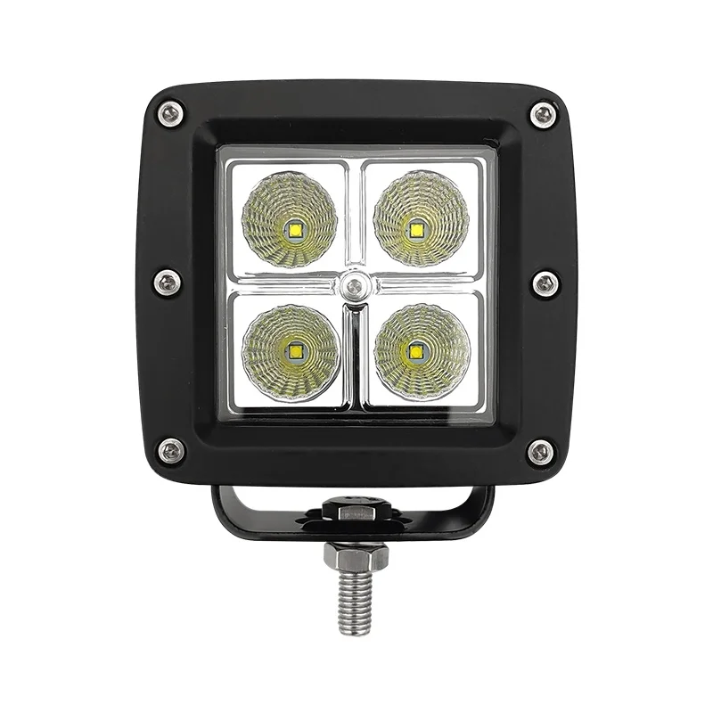 3' Inch 12W Cube Spot Flood Beam Led Pods White Yellow Led Auxiliary Fog Light for Offroad 4x4 Bull Bar Mini Led Driving Lights
