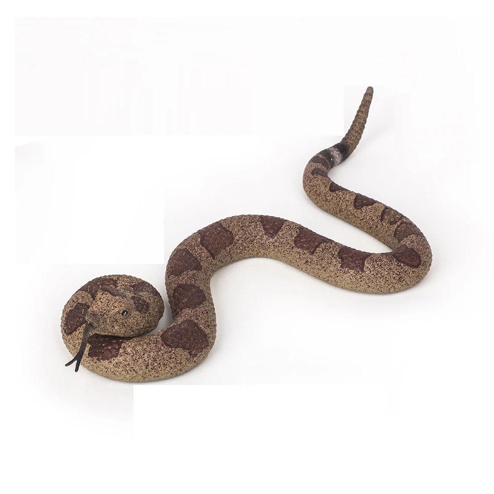 Simulation Wild Reptile Series 3D DIY Soft Material TPR Cobra Model Realistic Toy Snake For Wholesale