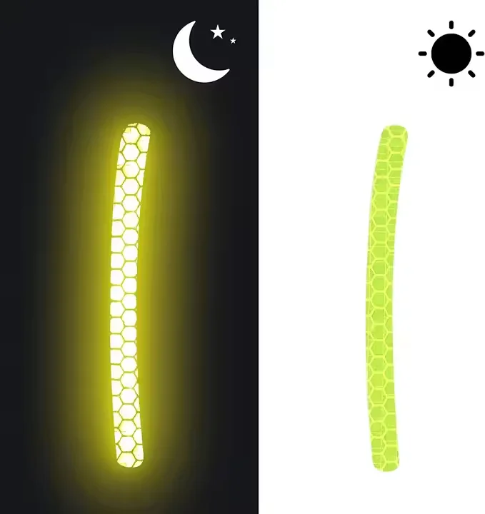 Night Safety Reflective Rim Decals Stickers for Universal Car Wheels