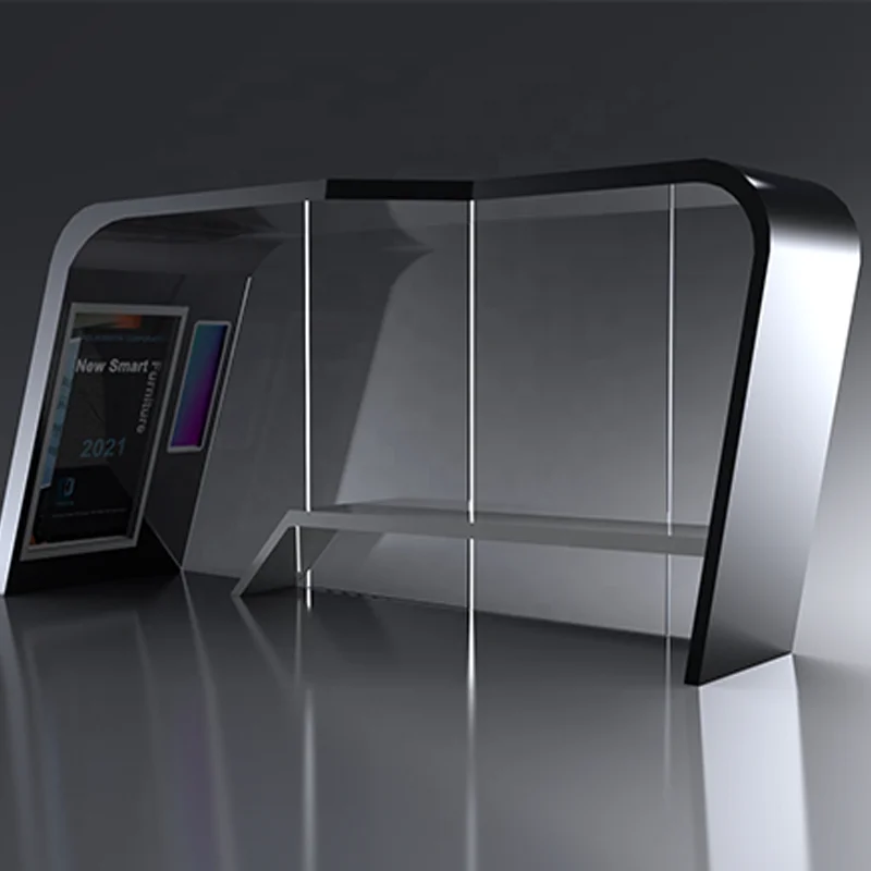 Modern Design Smart Solar Panel WiFi Camera USB Mobile Phone Charging Features Bus Stop Station