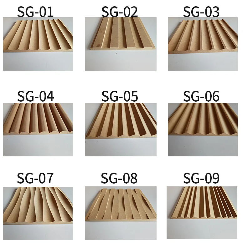 Cabinet decoration Flexible Mdf curve panels bending MDF board decoration wall board mdf