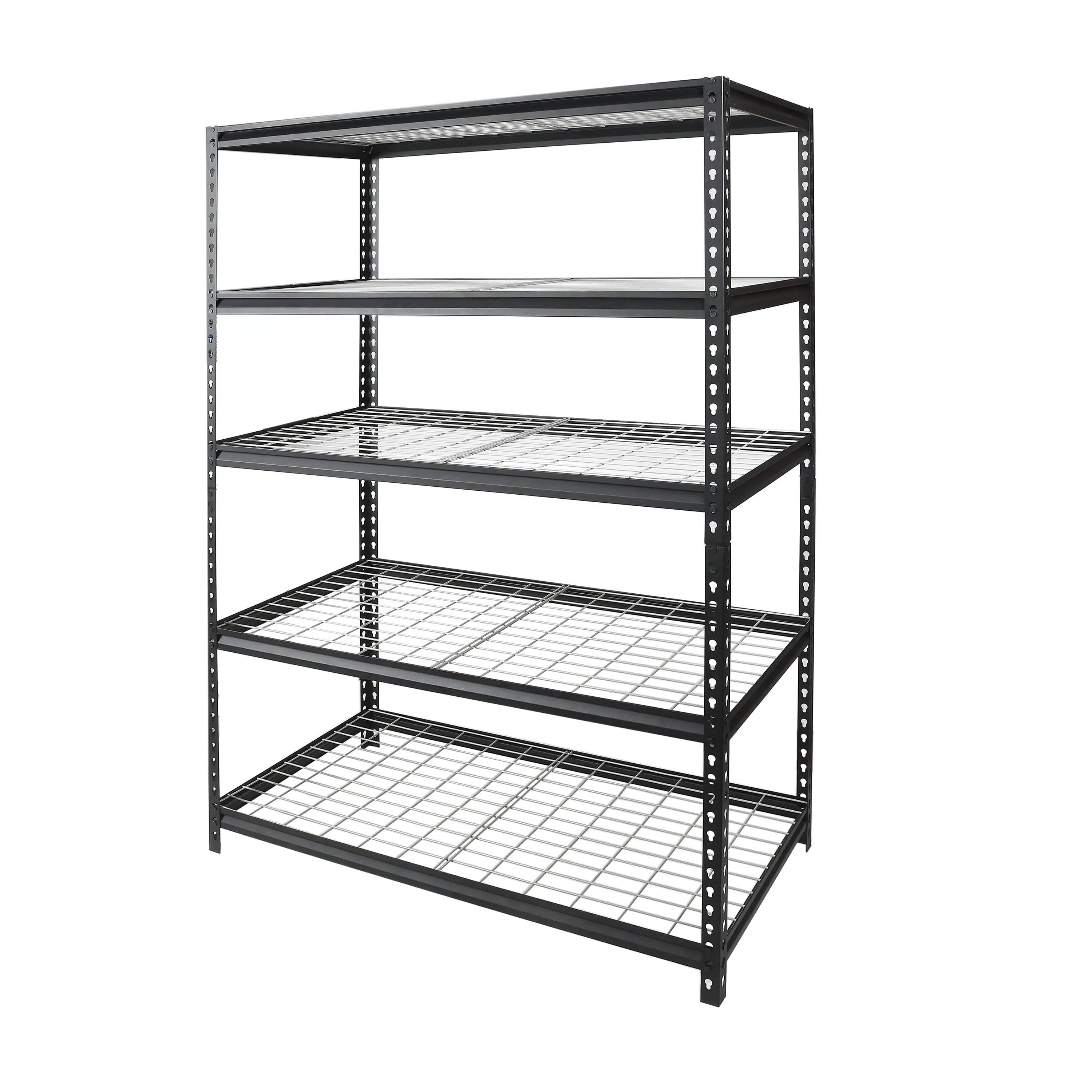 Multi Layer Adjustable Metal Stackable Industrial Warehouse Shelf Customized 5 Tire Wire Decking Racks Boltless Racking Shelves