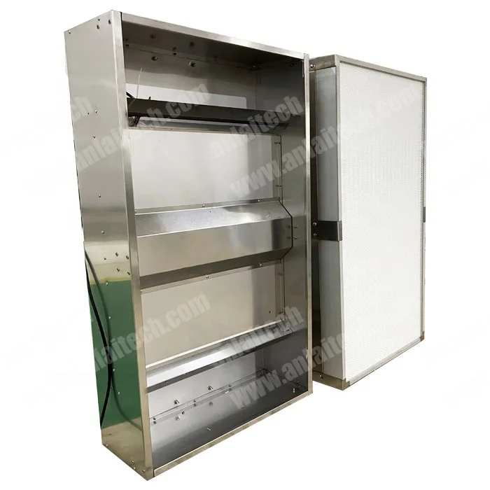 H14 H13 Laminar Flow Hood Heap Stainless Steel FFU Fan Filter Unit With HEPA air filter For Clean Room