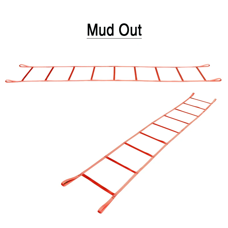 4M+5M Flexible portable elastic kinetic snatch strap emergency heavy duty truck racing car vehicle recovery tow rope MUD OUT