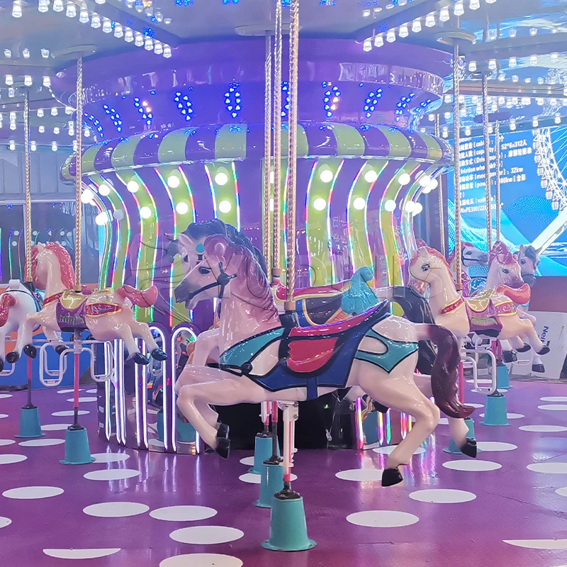 New Design Indoor and Outdoor Kids Game Merry Go Round Carousel Horses Amusement Park Rides For Sale