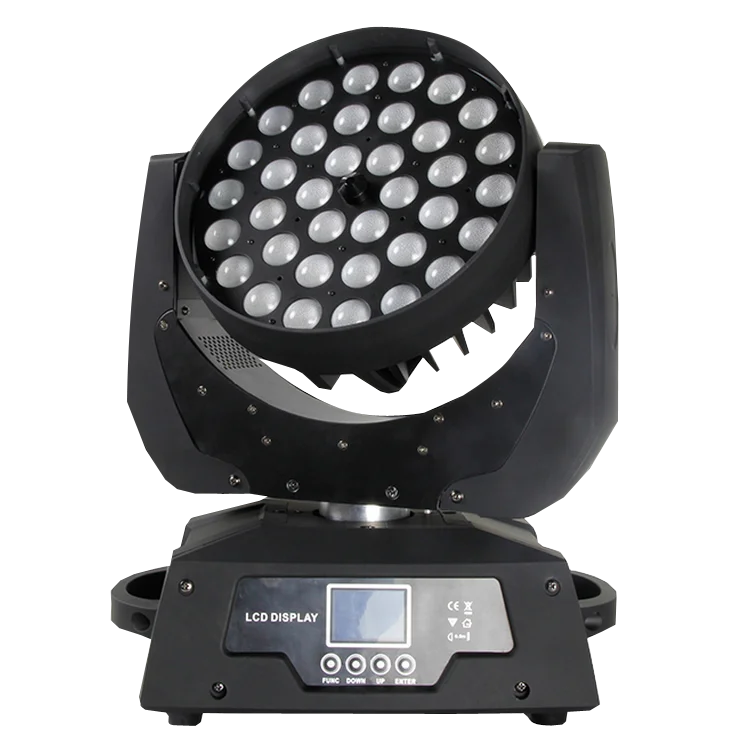 Professional Stage Light 36pcs*10w Led 36x10w Rgbwa UV Zoom Wash Lights Moving Head Light Big Bee Eye for Dj Disco Event