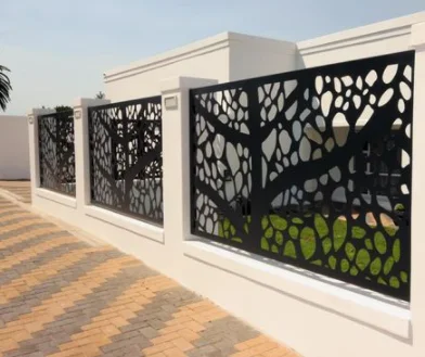 Low price Agriculture laser cut privacy fencing panel bamboo fence panels