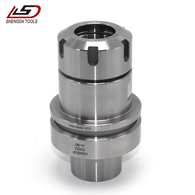 High precision lathe machine HSK63F ER32 milling collet chuck HSK tool holder lathe collet chuck of CNC machine tool accessories