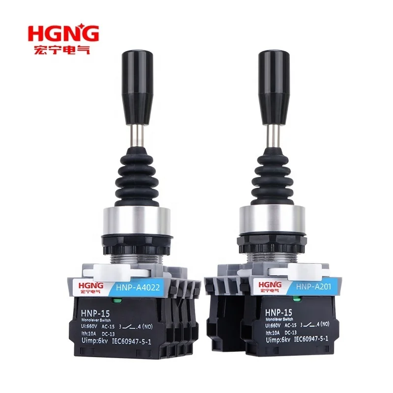 22mm Joystick Switch 4 Way Position Self Locking Momentary Industrial Joystick Switches Toggle Cross Rocker Switches HNP-A402
