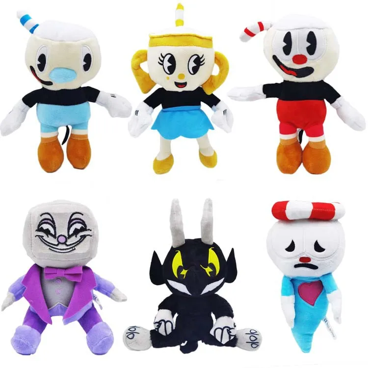 2022 24CM Cute Comfortable Material Pp Plush Toys Anime Plush Cuphead Show Mugman Gift For Kid