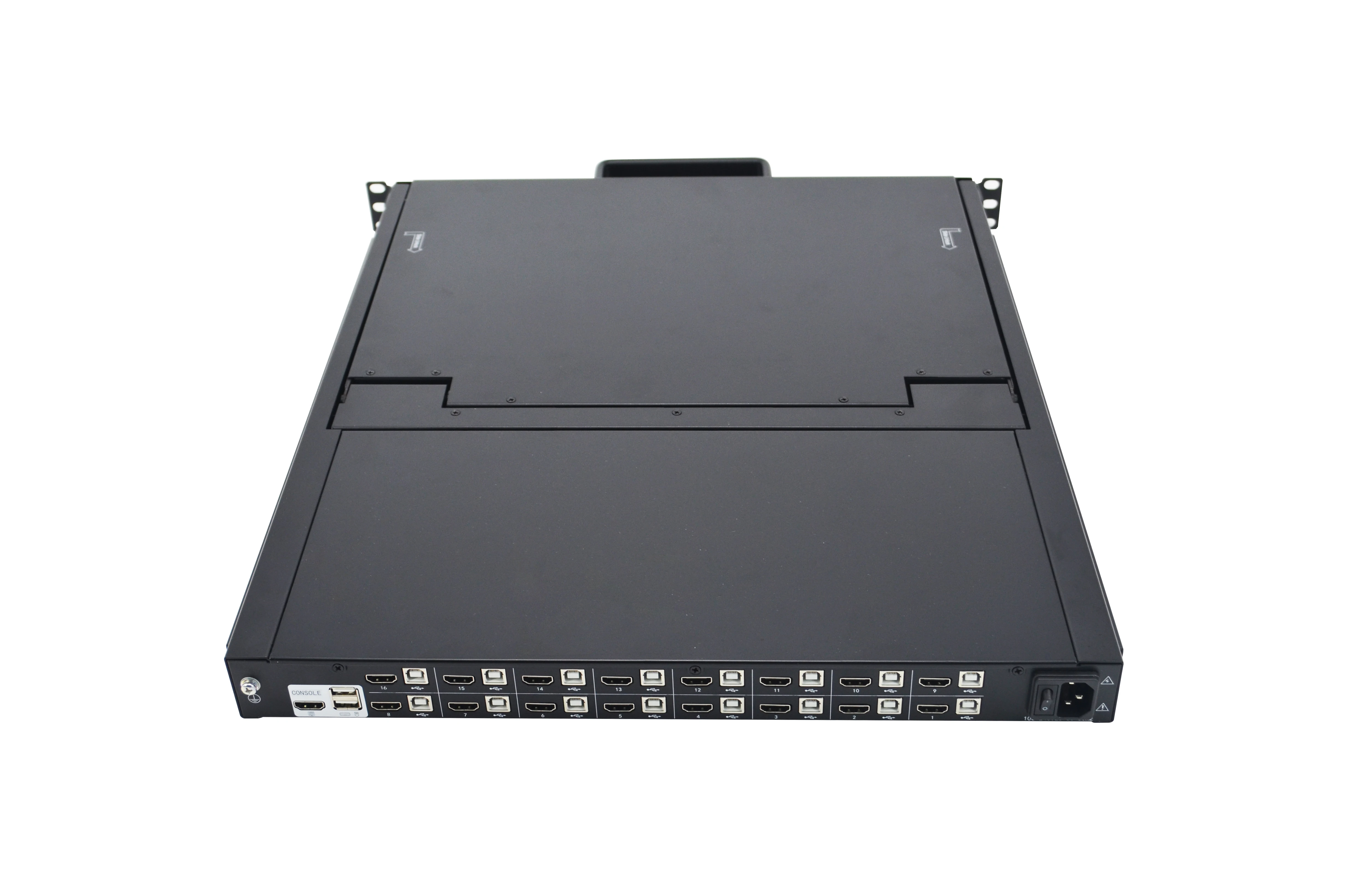 1U 19inch rackmount network IP console 8ports server rack LCD Kvm Switch